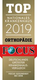 TOP Nationales Krankenhaus Orthopädie Focus-Siegel Orthopädie TOP Nationales Krankenhaus